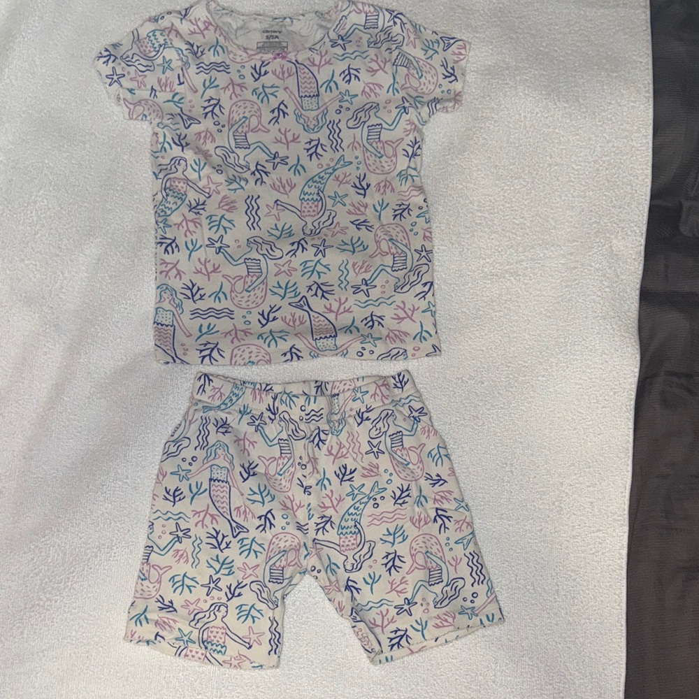 Carter's Pink and Blue Mermaid Pajama Set